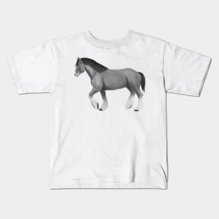 Clydesdale horse Kids T-Shirt